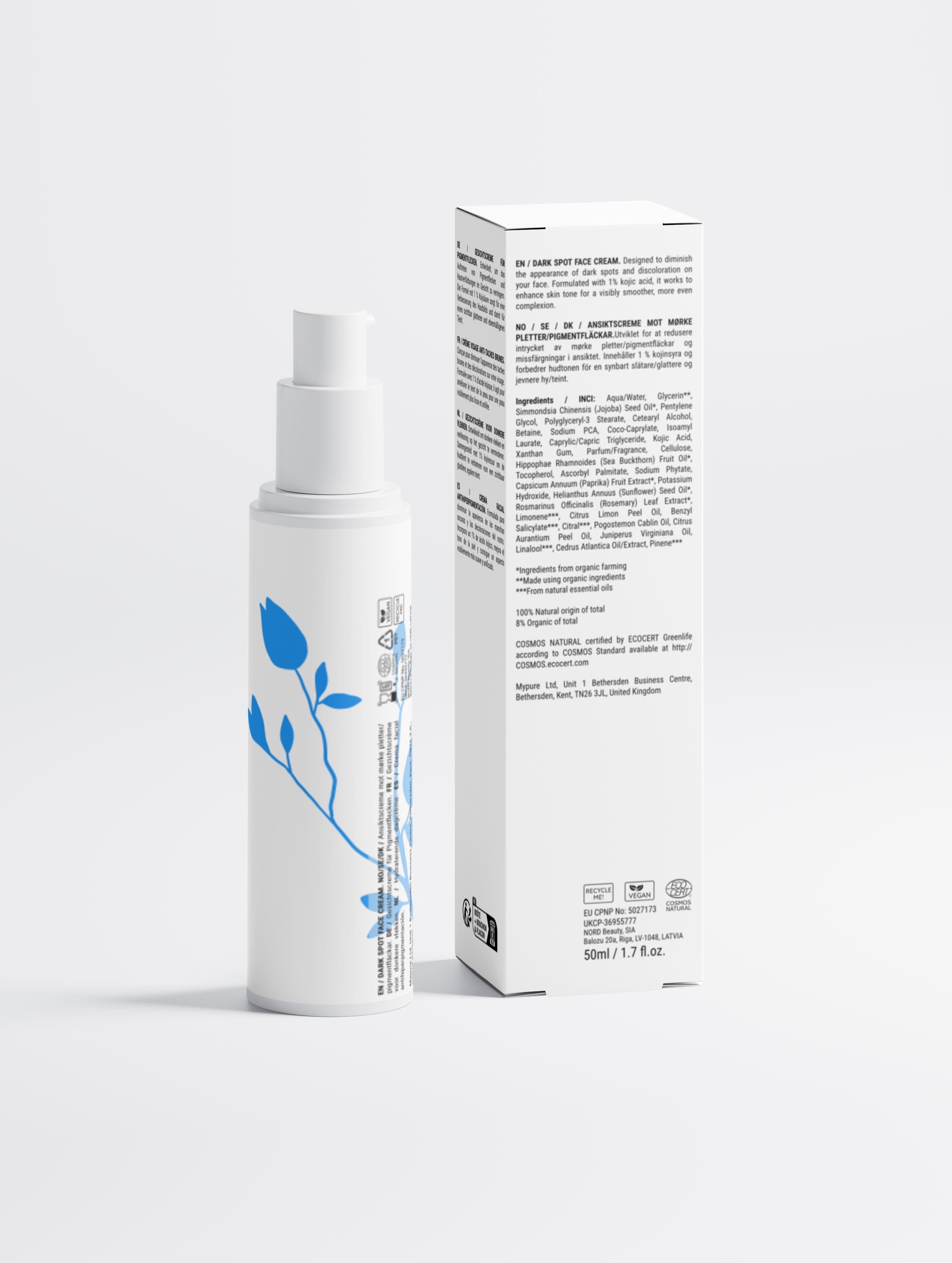 Dark Spot Face Cream with Kojic Acid