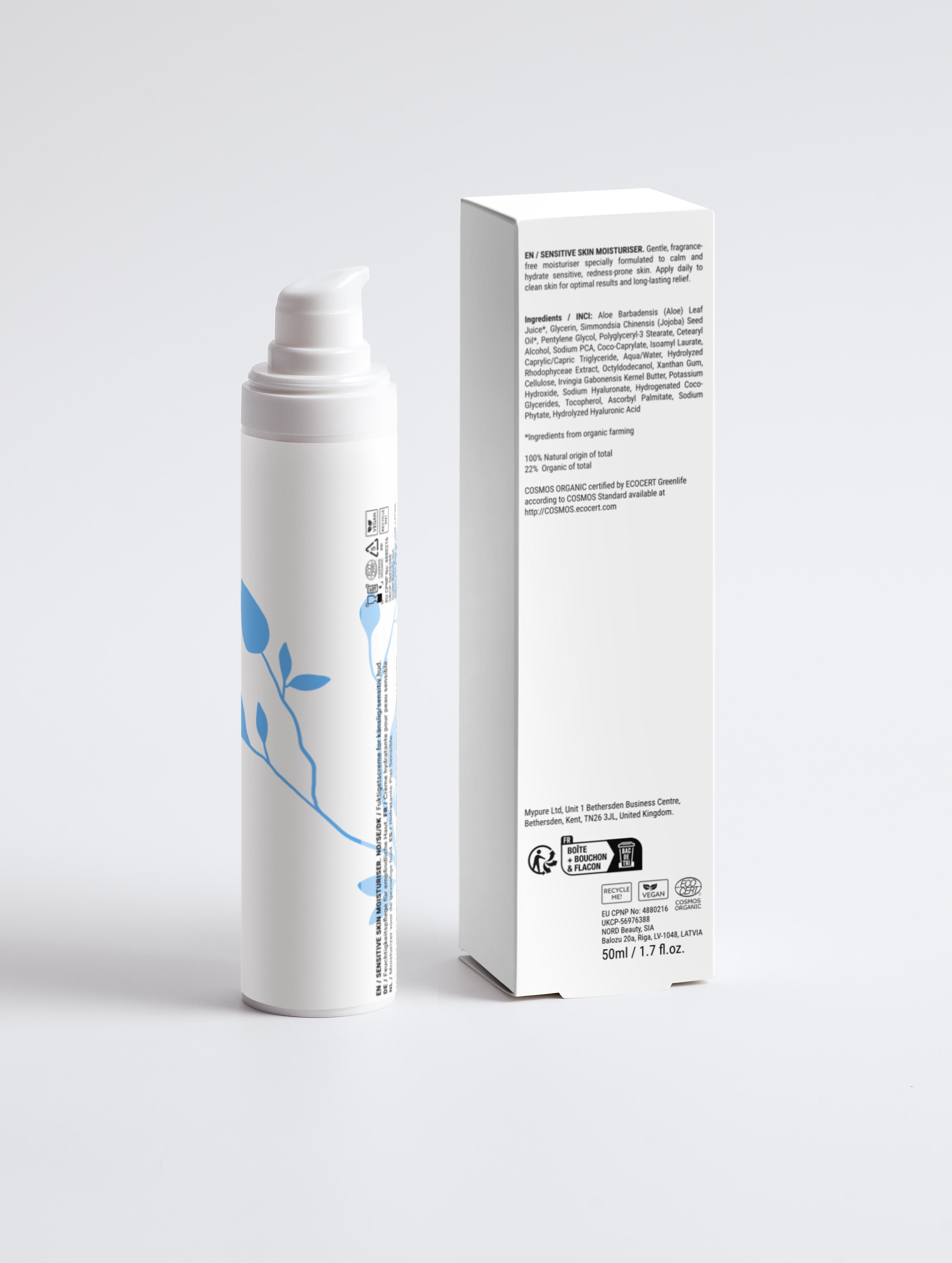 Sensitive Skin Moisturiser, Fragrance Free