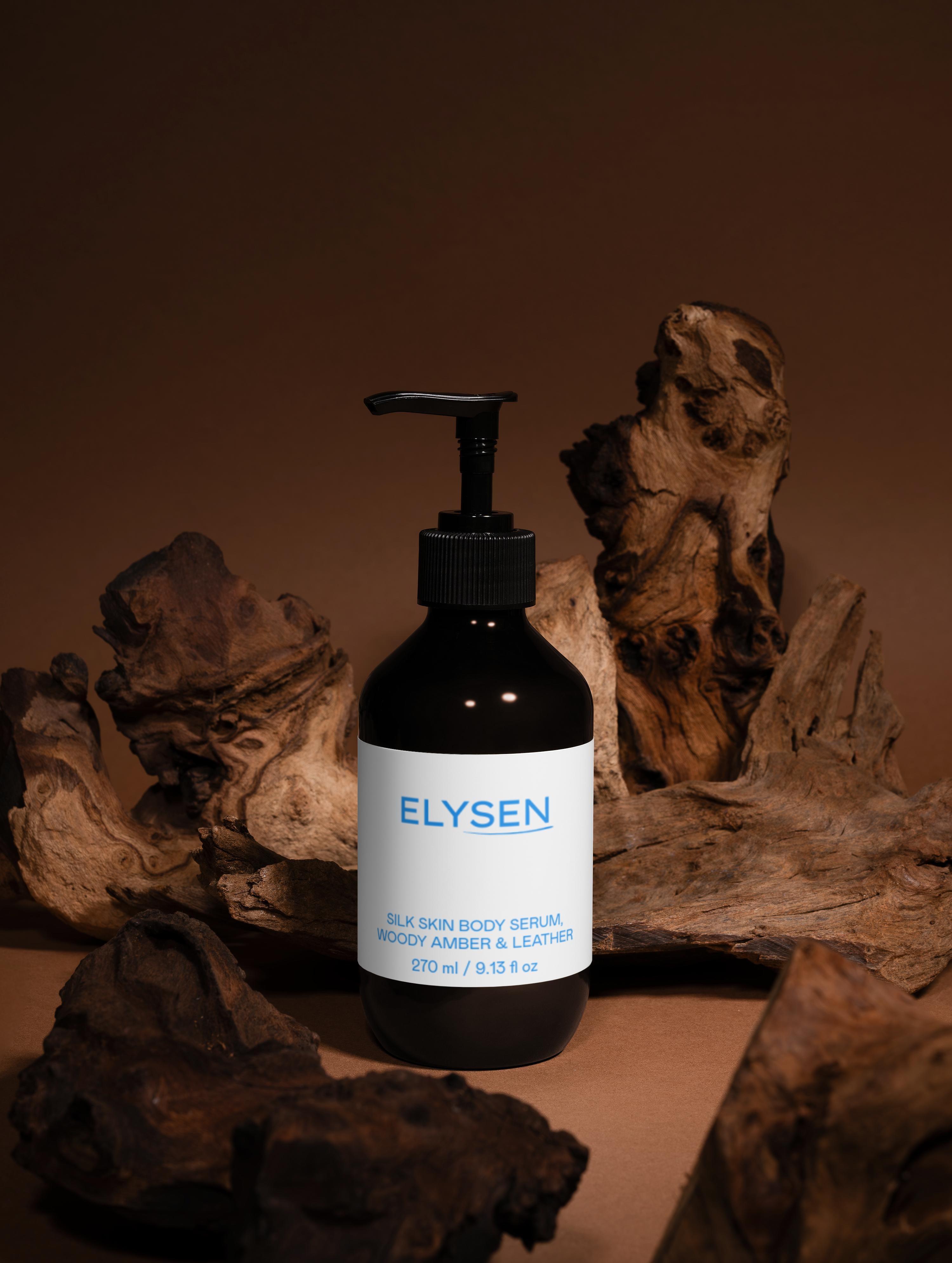 Silk Skin Body Serum, Woody Amber & Leather